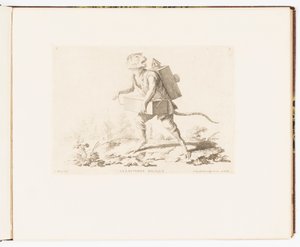 Plade 3, den magiske lanterne, abeløjer eller forskellige handlinger i menneskelivet repræsenteret af aber af Christophe Huet