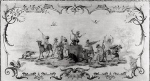 Singerie (malet panel)