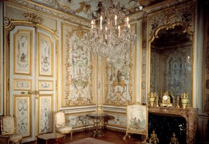 Udsigt over abernes kabinet eller "La Grande Singerie"" af Christophe Huet (1700-1759) 1737 Chantilly, Musee Conde