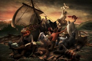 En flok Halloween-monstre af Christophe Kiciak