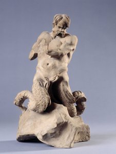 Triton. Sten skulptur