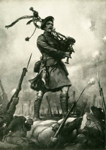 Hvordan Piper Laidlaw vandt Victoria Cross den 25. september 1915, c1920.