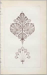 Kunsten at dekorativt design: med et appendiks, der angiver de timer på dagen, hvor blomsterne åbner, udgivet af Day & Son, London, 1862 af Christopher Dresser