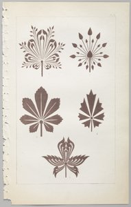 Kunsten at dekorativt design: med et appendiks, der angiver de timer på dagen, hvor blomsterne åbner, udgivet af Day & Son, London, 1862 af Christopher Dresser