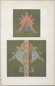 Kunsten at dekorativt design: med et appendiks, der angiver de timer på dagen, hvor blomsterne åbner, udgivet af Day & Son, London, 1862 af Christopher Dresser
