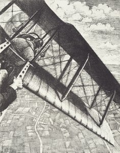Banking i 4000 fod, ca. 1918 (litho) af Christopher Richard Wynne Nevinson