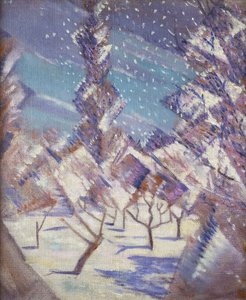 De fire årstider: vinter, ca. 1919 af Christopher Richard Wynne Nevinson