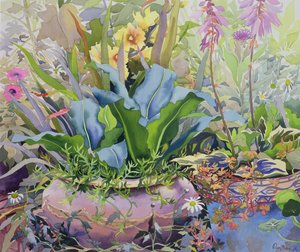 Have med planter, 2000 (wc på papir) af Christopher Ryland