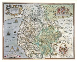 Et kort over Westmorland og Cumberland, 1576