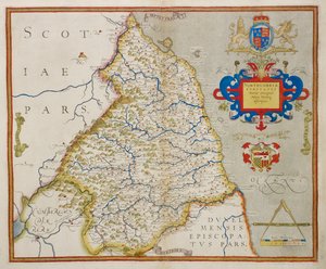 Kort over Northumbria, fra 