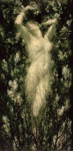 Blodeuwedd, ca. 1925-30 (olie på lærred)