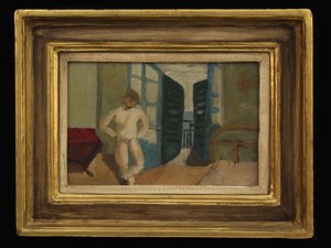 Dreng i soveværelset, ca. 1920 af Christopher Wood