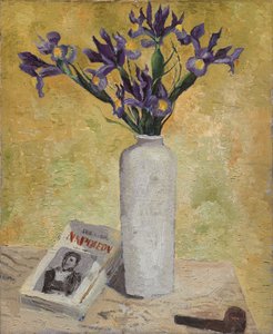 Iris i en høj vase af Christopher Wood