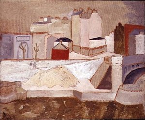 Paris Street Scene af Christopher Wood