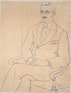 Portræt af Gerald Reitlinger, 1926 af Christopher Wood