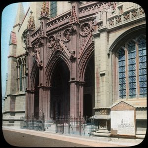 Porch of Truro Cathedral, Cornwall, begyndelsen af det 20. århundrede. af Church Army Lantern Department