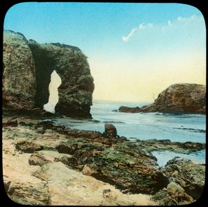 Klippebue ved Perran Beach, Cornwall, slutningen af det 19. eller begyndelsen af det 20. århundrede