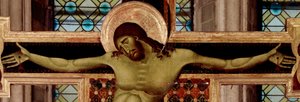 Krucifiks detalje. Detrempe på træ af Cimabue (Cenni di Pepo) (1272-1302) 1268-1271 Mål 336x267 cm Arezzo, San Domenico kirke