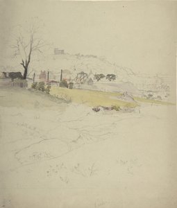Udsigt over et kulleri ved kanten af en by, 1840-49. af Circle of John Ruskin.