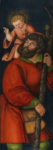 Tysk: Der heilige Christophorus Saint Christopher af Circle of Lucas Cranach the Elder
