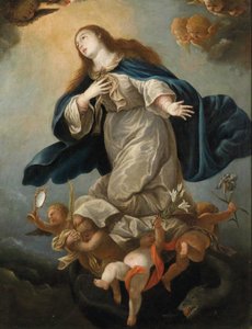 Maria Immaculata af Circle of Mateo Cerezo
