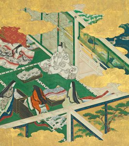 En dejlig krans Tamakazura, 1600-tallet. af Circle of Tosa Mitsuyoshi