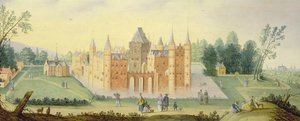 Kloster og slot i Egmond af Claes Jacobsz van der Heck