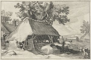 Gård Landskaber med gårde (serietitel) af Claes Jansz. Visscher (II)