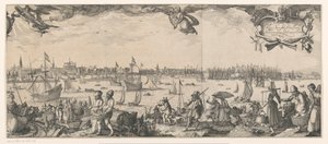 Profil af Amsterdam, set fra IJ (højre del)