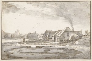 Spaarndammerdijk ved Braakjes af Claes Jansz. Visscher (II)