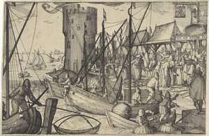 Fiskemarkedet af Claes Jansz. Visscher (II)
