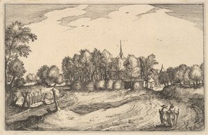 Et kloster, tavle 13 fra provinsen og byen i hertugdømmet Brabant, ca. 1610