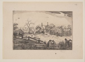 Fars kro, fra udsigter i omgivelserne af Haarlem (Plaisante Plaetsen) af Claes Jansz. Visscher