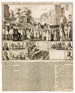 Henrettelse af arminianere i Haag af Claes Jansz. Visscher II