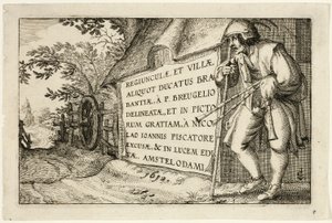 Titelblad, efter billeder af gårde, landhuse og rustikke landsbyer (Praediorum villarum et rusticarum casularum icones)
