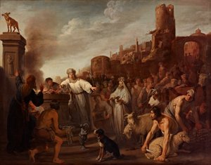 Ofring af Jeroboam af Claes Moeyaert