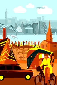 Londons vartegn af Claire Huntley