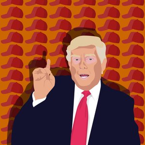 Trump og baseballkasket