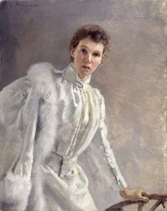 Selvportræt, 1894. af Clara von Rappard