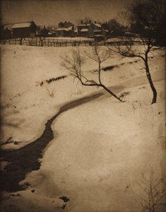 Vinterlandskab, ca. 1900.