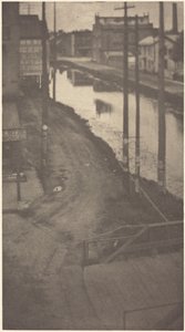 Telegrafstænger, ca. 1900 (foto)