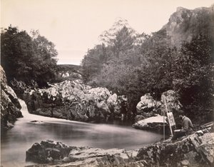 The Lledr Bridge, nær Bettws-y-coed (albumin print fra vådt kollodium negativ)