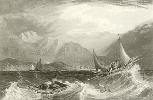 Bombay Harbour - Fiskerbåde i monsunen af Clarkson Frederick Stanfield