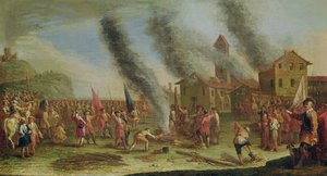 Krigens elendighed. Pyren af Claude Callot