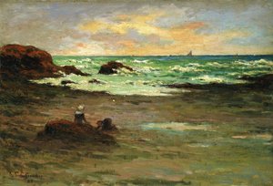 Et hjørne af stranden ved Concarneau; Et stykke strand i Concarneau