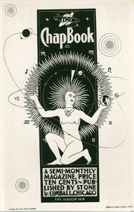 Claude F. Bragdon: The Chap Book, et halvmånedligt magasin. USA ... (litografi) af Claude Fayette Bragdon