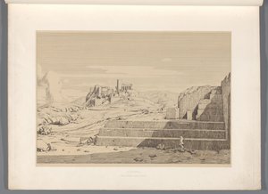Udsigt over Athen Athen (titel på objekt) Udsigt over de mest berømte steder i det antikke Grækenland (...) (serietitel) af Claude Félix Théodore Caruelle d