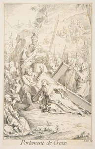 At bære korset.n.d. Skaber: Claude Gillot, Jacques Gabriel Huquier.