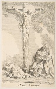 Korsfæstelse.n.d. Skaber: Claude Gillot, Jacques Gabriel Huquier.