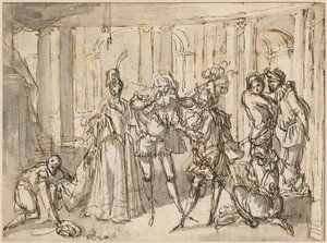 En forestilling af Commedia dell